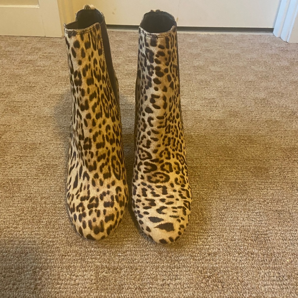 Sam Edelman leopard booties